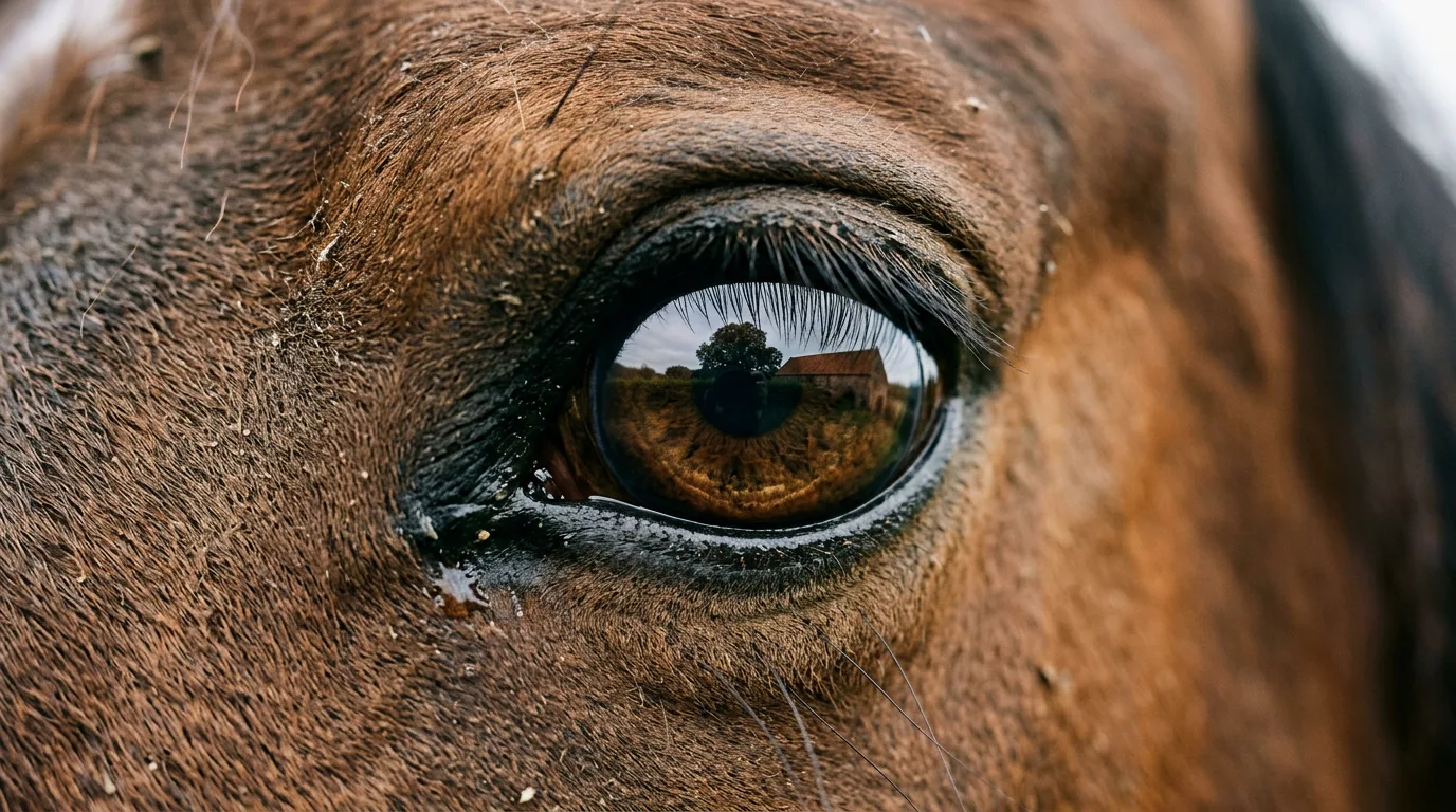 Un regard de cheval, Centre équestre de Farnay, Farnay